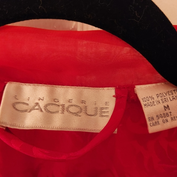 ❤️ Vintage 80's Bright Red Robe❤️ - Picture 2 of 4